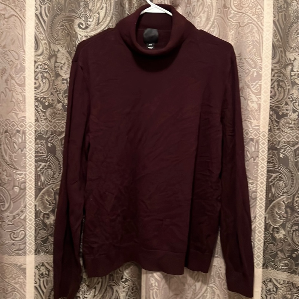 H&M XL Turtleneck sweater Burgandy-Wine
